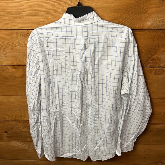 RALPH LAUREN Classic Fit Men Button Down White Plaid Long Sleeve business casual - Picture 7 of 8